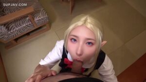 คลิปหลุดญี่ปุ่น สาวบลอนด์นมใหญ่โดนซอยหีคาชุดเรียวกังออนเซ็น แตกในหีขาวเนียนเยิ้ม